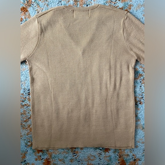 Vintage Unisex V-neck Embroidered Golf Sweater - Picture 5 of 5